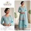 Zorista 11045 A To D Chinon Silk With Embrodery Work Redaymade Suits